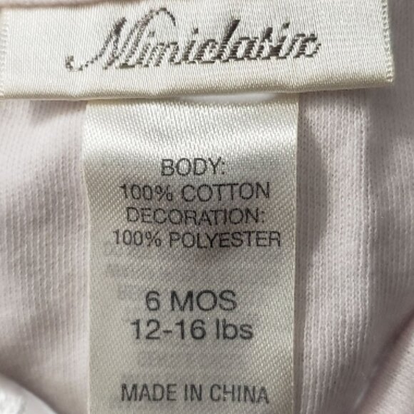 CT2134 Miniclasix Onesie Pink & Animal Print Ruffled 6 Months - Picture 7 of 8